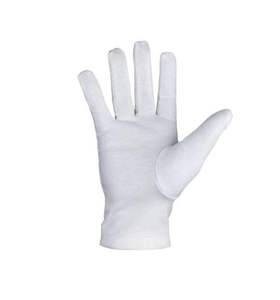 Vente en gros de gants de maître maçon bleu Lodge Gants de maçonnerie en coton blanc respirant - Product Image 6