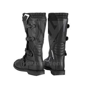 Chaussures de moto tactiques unisexes pour adultes avec protection des pieds en cuir véritable PU personnalisé pour porter des bottes de motard hors route - Product Image 3