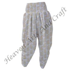 Pyjama d'été en coton imprimé à la main pour femmes, vêtements de nuit en coton doux, pantalon Patiala confortable pour la nuit, tenue quotidienne pour femmes - Product Image 5