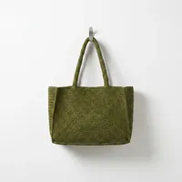 Grand sac en raphia grande capacité, couleur unie, style bohème, sac à main pour femme, pour le shopping, toutes saisons