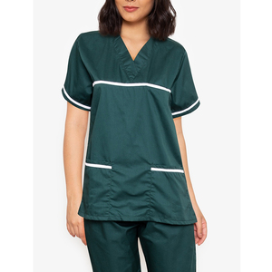 Traje de enfermera de manga larga de alta calidad, uniformes médicos de nuevo Color para Hospital, conjunto de uniforme de lona para mujer - Product Image 2