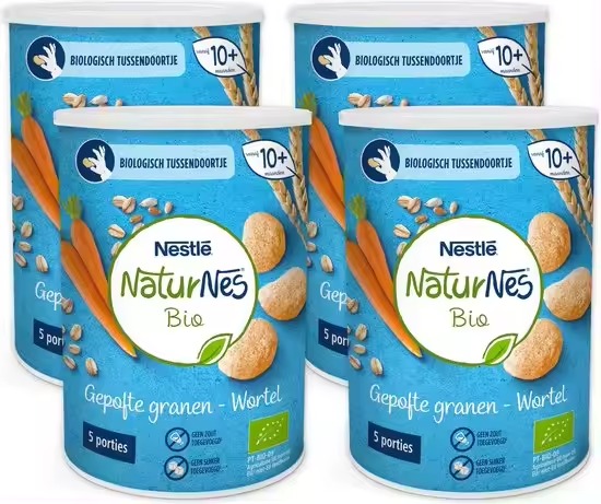 NestleNaturnesオーガニックスモールベイビートイレスカッシュバターナットパック2個入り4〜6か月の新しいベビー用品