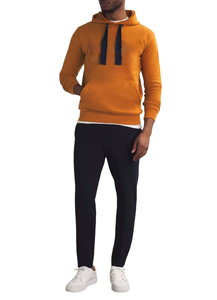 Sweat à capuche décontracté en molleton pour hommes avec poche kangourou et cordon de serrage - Product Image 2