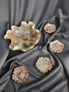 Cuenco de resina rústica hecho a mano, pieza de decoración cálida para cocinas acogedoras y vibraciones vintage Tradebyd - Product Image 2