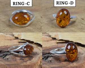 Anillo de ámbar báltico, anillo de diseñador hecho a mano con piedras preciosas naturales de Plata de Ley 925, regalo perfecto para Navidad - Product Image 5