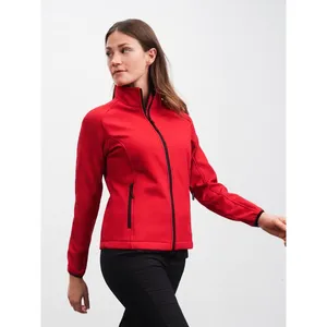 Custom Ladies' Softshell <b>Jacket</b> for Hiking Dry Sack Gear Promo Merchandising - Product Image 1