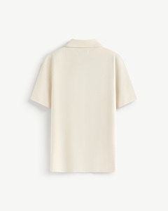 Camisa de manga corta con estampado de punto para hombre, ajustada, transpirable, informal, poliéster, algodón, suave, cómoda, suave, rutina de piel suave - Product Image 2