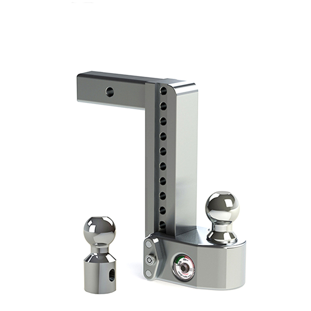 Adjustable Trailer Hitch Aluminum 8 Inch Trailer Drop Hitch Ball Mount
