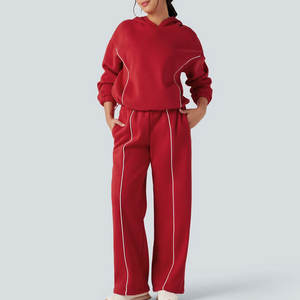 ชุดเซ็ตสองชิ้นไซส์ใหญ่สำหรับผู้หญิง สไตล์โมเดิร์นสตรีทแฟชั่น ชุดเซ็ตสองชิ้นไซส์ใหญ่สำหรับใส่ลำลองและกิจกรรมกลางแจ้ง - Product Image 1