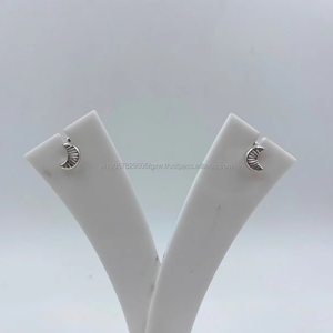 Pendientes de plata pura blanca Vintage de inspiración antigua Chapado en oro de ley El mejor precio para Bodas de mujeres Fiestas Regalo clásico - Product Image 1