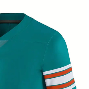 Nouveauté 2025 Maillot de football américain personnalisé pour adulte, manches courtes, respirant, séchage rapide, haute qualité, unisexe - Product Image 2