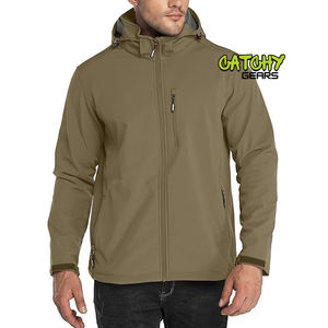 Chaqueta cortavientos Softshell para hombre, ropa de calle, fabricantes de ropa de montar, chaqueta personalizada para hombre - Product Image 1