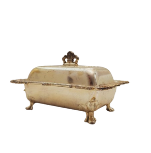 Plato de mantequilla de acero inoxidable con tapa fundida de forma personalizada, vajilla de mesa de cocina, platos y platos de Color plateado - Product Image 4