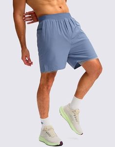 Jambroz International Short de course sportif 2-en-1 pour homme Vêtements d'entraînement de gymnastique à séchage rapide avec poches latérales - Product Image 6