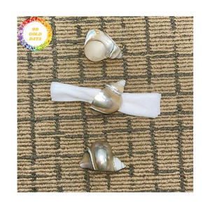 Anneaux de serviette en coquillage, prix d'usine du Vietnam, style rustique de plage, pour utilisation en café - Product Image 5