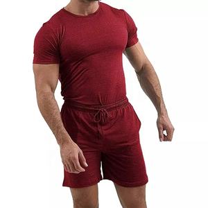 Conjunto de ropa deportiva de alta calidad para hombre, conjunto de 2 piezas de camisetas de manga corta y pantalones cortos, ropa informal elegante, conjuntos de trajes para el sudor - Product Image 3