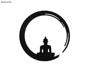 Decoración artística de pared de Metal, diseño de Buda, arte de pared de Metal para estudio de Yoga y decoración espiritual para el hogar, accesible a un precio razonable - Product Image 2