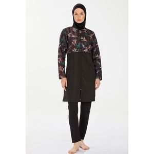 Nissa nero completamente coperto Hijab costume da bagno Cover up modello 9282 - Product Image 2