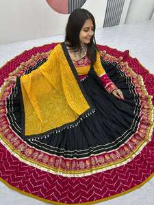 Kreation startet Navratri Special Lehenga Choli Cups aus reiner Baumwolle Ja Größe <span class=keywords><strong>M</strong></span> bis L Marge XL bis 2xl Marge - Product Image 2