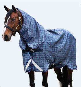 Luxury Lightweight 600D Polycotton Turnout <b>Equestrian</b> Horse Rug Waterproof Breathable Winter Warm Cover Customizable for Horse - Product Image 3