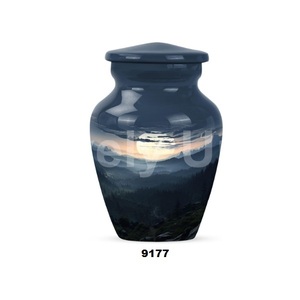 Dawn over Misty Misty urn สำหรับขี้เถ้าเถ้ากระดูกสำหรับผู้ใหญ่โกศ3นิ้วพร้อมถุงฟรี - Product Image 1