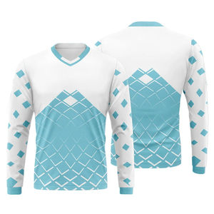 Camiseta de fútbol personalizable al por mayor, camiseta de fútbol de manga larga con impresión por sublimación, diseño uniforme personalizado - Product Image 3