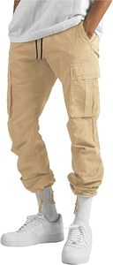 <b>Men</b> Multi Pocket Cargo Pants Spring and Autumn New <b>Men's</b> <b>Overalls</b> Cargo Pant European and American - Product Image 2