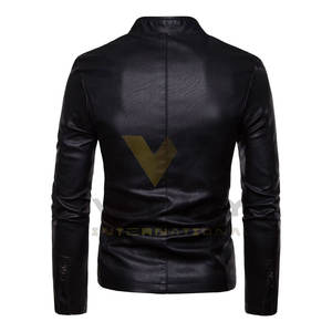 เสื้อแจ็คเก็ตหนังแท้สำหรับผู้ชาย รุ่นพรีเมียม ใส่สบาย เหมาะสำหรับแฟชั่นลำลองในชีวิตประจำวัน - Product Image 2