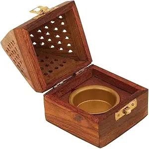 Quemador de incienso hecho a mano de tendencia superior Soporte de incienso de madera receptor de cenizas para oficina en casa con alta calidad a bajo precio - Product Image 1