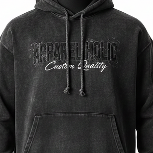 Nouveau survêtement en molleton technique pour homme, logo personnalisé de haute qualité, jogging, sweat-shirt à capuche, respirant, fermeture éclair, imprimé délavé à l'acide, hiver - Product Image 4