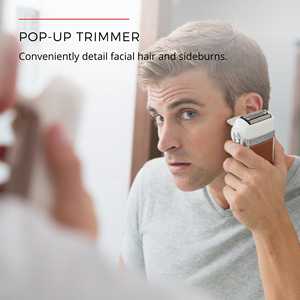 Afeitadora Eléctrica 3 en 1 con Doble Cuchilla, Uso en Seco/Húmedo/Lavable, Impermeable IPX7, Fuente de Alimentación USB para Afeitar Barbas y Cuerpo, Funcionamiento Alemán - Product Image 3