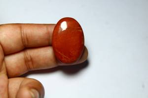 หินปาล์มพลอยแจสเปอร์สีแดงธรรมชาติ100% - Product Image 4