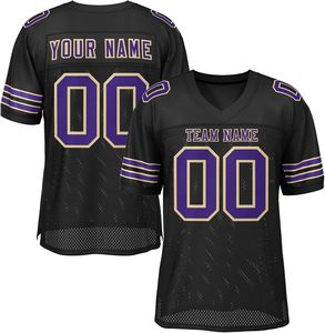 Maillots avec nom et numéro de logo d'équipe personnalisés, vêtements de sport d'été en maille courte à séchage rapide, impression par sublimation, football américain, OEM - Product Image 2