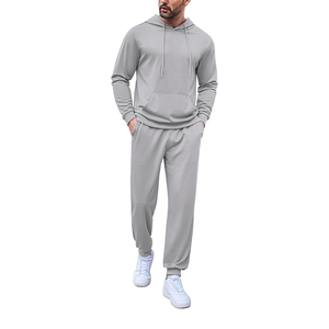 Sudaderas de invierno informales para hombre Sudadera con capucha de manga larga de punto transpirable y pantalones de chándal Técnicas bordadas - Product Image 1