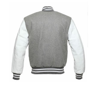 Abrigo de lana de invierno con logotipo personalizado, chaqueta de béisbol con letras informal holgada de alta calidad, estilo universitario, tela DE TRABAJO bordada de chenilla - Product Image 2