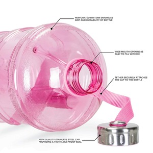 Bouteille d'eau en acier inoxydable IRIS, grande, durable, réutilisable, écologique, légère, pour la salle de sport, les sports et l'hydratation en plein air - Product Image 5