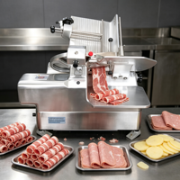 Trancheuse à viande électrique professionnelle de grande capacité pour restaurant, boucherie