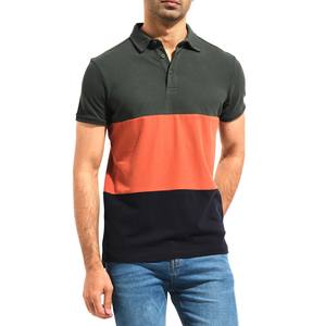 Polo de haute qualité en coton couleur appropriée col rabattu décontracté avec boutons doux et extensible idéal pour les entraînements - Product Image 1