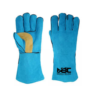 Guantes de soldadura de cuero de vaca, resistentes al calor, Palma negra, 2023 - Product Image 2