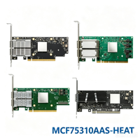 Adaptateur réseau intelligent Mellanox MCX75310AAS-HEAT 200GbE PCIe 5.0 X16 QSFP112 RDMA GPUDirect AI HPC Ethernet NIC externe filaire