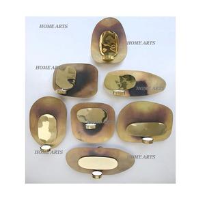 <b>Set</b> <b>Of</b> <b>3</b> Different Size <b>Wall</b> Hanging Candle In Metal Gold Color Tealight Candle Holder For Best Selling - Product Image 5