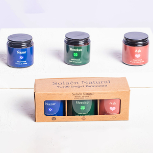 Ensemble cadeau de bougies rituelles en cire d'abeille naturelle - Product Image 1