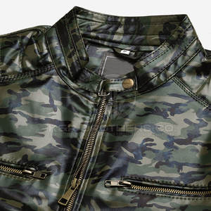 Veste d'hiver en cuir coupe ajustée pour hommes Vêtements d'extérieur élégants avec design léger et chaud Veste d'hiver en similicuir à la mode pour hommes - Product Image 4