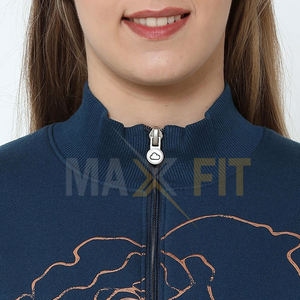 MAXFIT เสื้อวอร์มแขนยาวสำหรับผู้หญิง,ชุดวอร์มแฟชั่นสำหรับใส่ออกกำลังกายฟิตเนสฝึกฝนผู้หญิง - Product Image 6