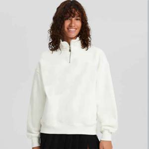 Venta caliente Jogging Mens Half Zip Up Sudadera con capucha Custom Casual Fleece Pullover Zip Sudadera para hombres - Product Image 3