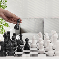 AYAANS Jeu d'échecs de luxe en bois, plateau de jeu artisanal avec pièces Staunton, jeu d'échecs de voyage magnétique disponible OEM