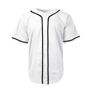 Jerseys de béisbol con botones personalizados para hombre con su nombre y logotipo de número Nuevo diseño deportivo Jerseys impresos transpirables - Product Image 4