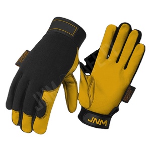 ถุงมือป้องกันหนังวัวลายเกรน ระบายอากาศได้ดี เคลือบสแปนเด็กซ์ สำหรับช่างประกอบ ขับรถ ถุงมือกันไฟ ถุงมือเพื่อความปลอดภัย - Product Image 4