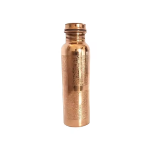Bouteille d'eau en cuivre écologique haut de gamme, faite à la main, pour la maison, la table, le déjeuner, la décoration, vente en gros - Product Image 1