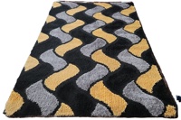 Tapis Adiva 3D tissé jacquard floral, shaggy, moelleux, à poils longs, moderne, rectangulaire, pour salon, tapis turc Gaziantep